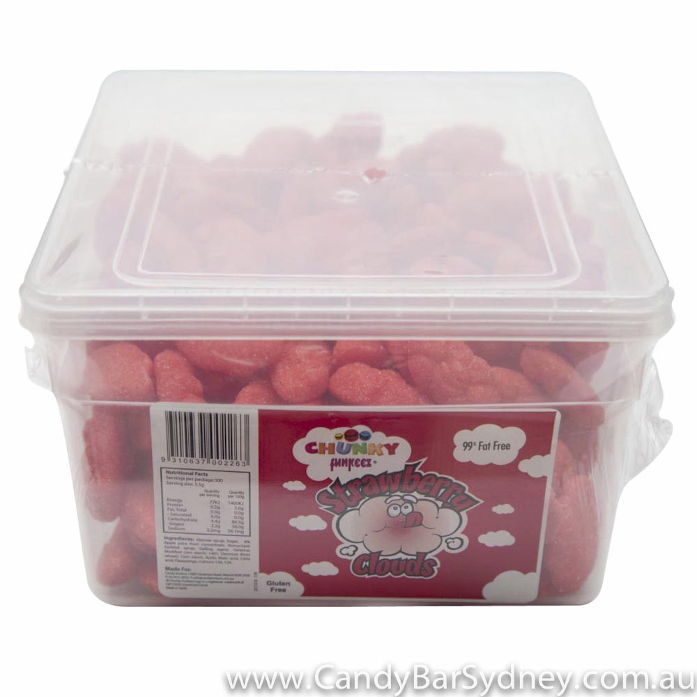 Strawberry Clouds 1.45kg Tub - Chunky Funkeez - Candy Bar Sydney